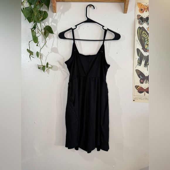 Ribbed stretchy black romper - Picture 2 of 2